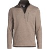 Lands' End Men's Quarter Zip Sweater Fleece - 3 of 4