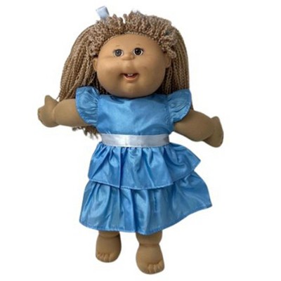 Doll Clothes Superstore Blue Ruffle Dress Fits 15-16 Inch Cabbage Patch Kid And Baby Dolls