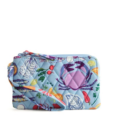 Vera Bradley Women's Outlet Cotton Essential Zip Wristlet