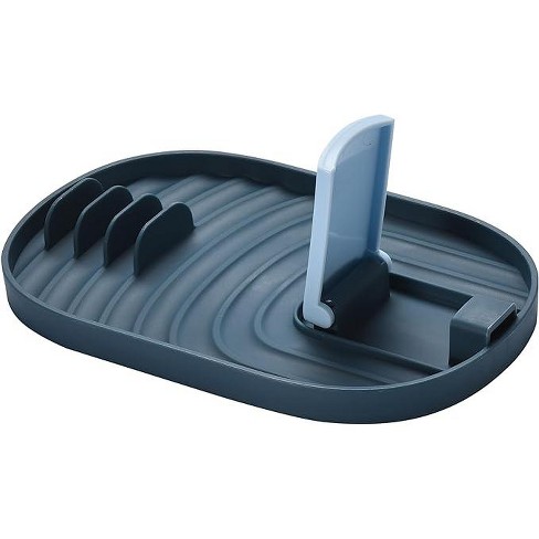 Outlery Multifunctional Spoon Rest And Pot Lid Holder, Blue : Target