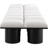 Meridian Furniture,Pavilion Boucle Fabric Bench - 3 of 4