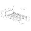 FURNIinspire Beds Modern Twin Size Platform Bed, Kid Room Bed Frame with Under Bed Storage, No Box Spring Needed, Grey, 80.8"*41.1"*23.2" - 3 of 4
