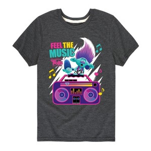 Boys' - Trolls - Feel The Music Branch and John Dory Short Sleeve Graphic T-Shirt - 1 of 4