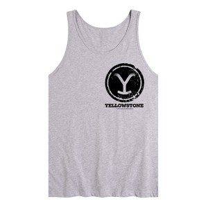 Men's - Yellowstone - Y Brand Stamp Oversized Graphic Tank Top - 1 of 3