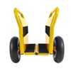 VisioGear Slab Dolly with Two Handles, 10" Solid Tires, Super Weight 1000 LBS for Heavy Drywall Sheet & Door Material, Yellow, 21.5"*15"*14.2" - 4 of 4