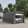Outsunny 10' x 16' Carport / Storage Tent, Anti-UV PE Portable Garage for Car, Truck, Boat, Motorcycle, Bike, Garden Tools, Outdoor Work - 3 of 4