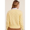 Women's Pop Floral Sweater Weaved Cardigan - Listicle - image 3 of 4