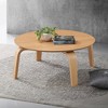 Omax Decor,Mod Round Shape Mid-Century Wood Coffee Table - 4 of 4