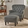 NicBex Soft Fabric Accent Chair,Upholstered Living Room Chairs with High Backrest and Ottoman,Modern Armchair,Accent Chairs for Living Room - 2 of 4