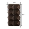 NicBex 23.6" Square Retro Side Table Carved Wood Pattern Nightstand or Accent Table for Bedroom - 3 of 4