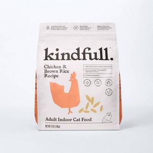 Chicken and Brown Rice Recipe Adult Indoor Dry Cat Food - Kindfull™ - 1 of 4