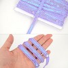 Sequin Trim, 0.5 Inch Flat Glitter Sequin Ribbon, Sparkle Metallic Sequin Strip, Bling Fabric DIY Sewing Embellishment, 27 Yards - 3 of 4