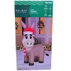 Holiday Living 4-ft Lighted Donkey in Santa Hat Christmas Inflatable - 4 of 4