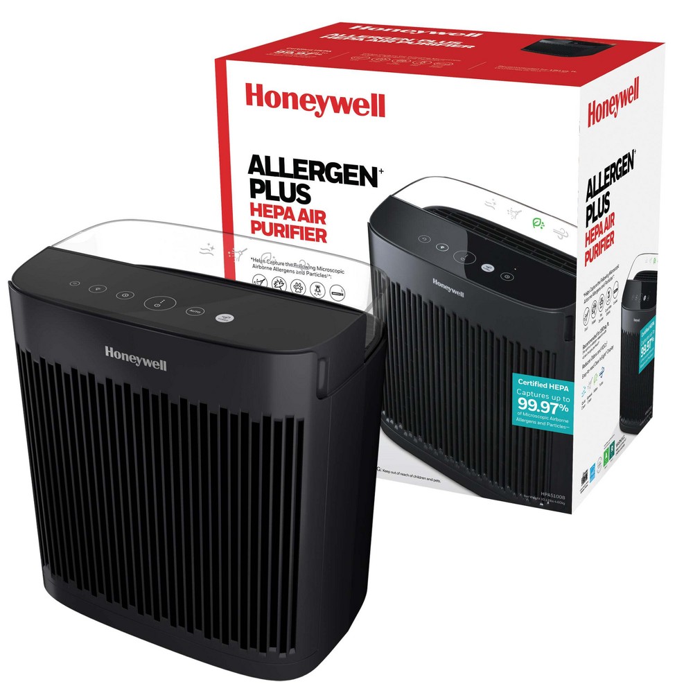 Honeywell Insight HEPA Air Purifier HPA5100B Black: Quiet Operation, 4 Settings, 100-300 sq. ft., AHAM & Energy Star Certified