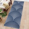Machine Washable Rug Modern Abstract Low Pile Rugs Foldable Non Slip Rug Contemporary Lines Indoor Carpet for Bedroom Living Room Nursery Playroom - 4 of 4