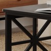 2-Tier Coffee Table, X-Frame Living Room Table with Storage Shelf for Small Spaces, Durable Rectangle Center Table for Farmhouse/Office/Bedroom - 4 of 4