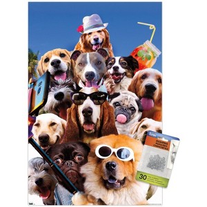 Trends International James Booker - Dog Selfie Unframed Wall Poster Prints - 1 of 4
