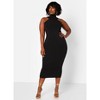 Rebdolls Women's Poise Cotton Midi Bodycon Dress - 2 of 4