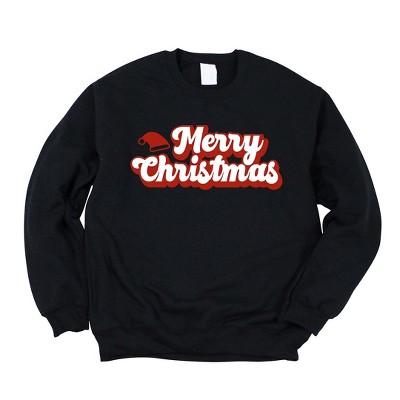 Simply Sage Market Women's Graphic Sweatshirt Merry Christmas Hat