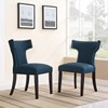 ModwayCurve Dining Side Chair Fabric Set of 2 - 4 of 4
