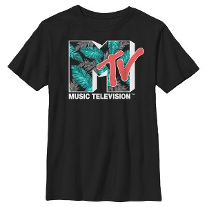 Boy's MTV Palm Frond Logo T-Shirt - 1 of 4
