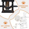 68.5'' Large Cat Tree, Heavy Duty Cat Tower with Condo, Plush Perches, Sisal Scratching Posts, Hammocks, Basket, Dangling Ball - 3 of 4