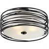 Quoizel Lighting Spiral 3 - Light Semi-Flush Mount in  Mystic Black - 3 of 3