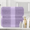 White Classic Luxury 100% Huge Cotton Bath Sheets Set of 2 - 35x70" - 4 of 4