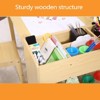 Toddler Craft Play Wood Activity Desk Kids Art Table with Large Storage Shelves for Writing Drawing,Nursery, Children's Wooden Furniture - 4 of 4