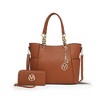 MKF Collection Bonita Vegan Leather Tote Bag with matching Wallet by Mia K - 2 of 4