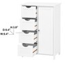 PAGED Storage Cabinet Modern Bathroom Organizer with 4 Drawers, Freestanding Bookshelf Storage Unit for Room - 4 of 4