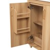 NicBex 30" Bathroom Storage Cabinet with Sink, Bathroom Vanity, 1 Drawer and 1 Spacious Cabinet with Adjustable Shelf for Bathroom, Natural - 2 of 4