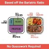 3-Pack 8oz Glass Meal Prep Containers with Two 4oz Compartments, for Bariatric Meals - 4 of 4