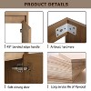 CAVINAS 16" Modern Floating Bathroom Vanity Cabinet with Ceramic Sink,Wall-Mounted Storage Cabinet with Soft Close Doors,1.38"Pre-drilled Faucet - 3 of 4
