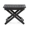 Foldable Acacia Wood Side Table, Suitable for Indoor Outdoor use, 15"D x 22.75"W x 18.25"H - 2 of 4