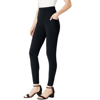 Roaman's Women's Plus Size Side Pocket Essential Legging