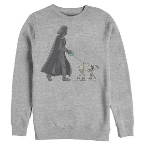 Mens Star Wars Darth Vader AT-AT Walking the Dog Sweatshirt - 1 of 4