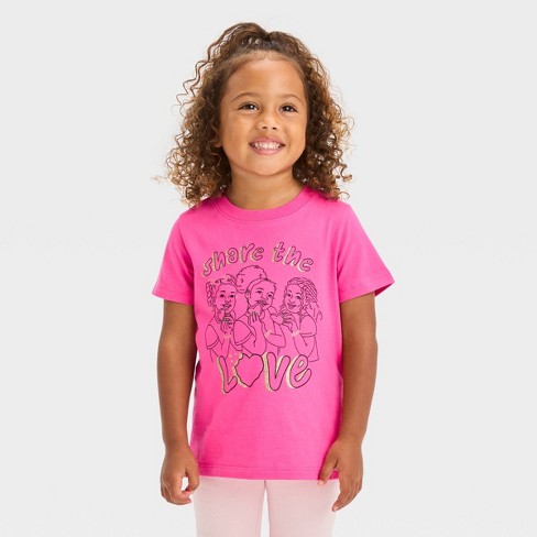 Little girl pink store shirt