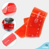 eBuyGB Flexible Plastic Transparent Ruler, 30 cm, Red