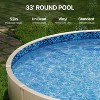 VEVOR Pool Liner, 33ft Round Pool Liner, Uinbead Style, Durable Vinyl Pool Liner, Standard Gauge, 52in Wall Height, Pool Liner Replacement, Blue - 3 of 4