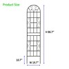 Maggift Patio Decorative Screens, Elegant Vine Pattern Yard Fencing, Pet-Safe Decorative Fence for Yard, Patio, Black, 19.7"*19.7"*86.7" - 4 of 4
