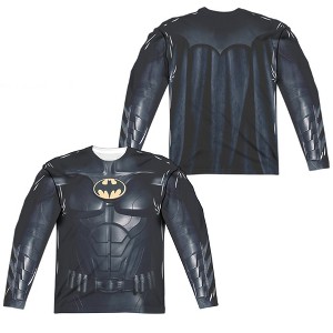 Men's The Flash Batman Uniform Long Sleeve Costume T-Shirt - 1 of 4