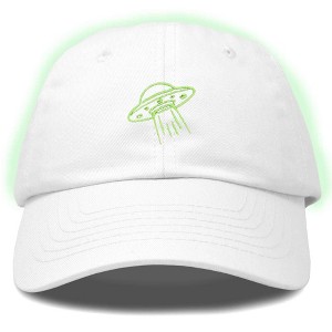 Dalix UFO Embroidered Alien Dad Hat Cotton Baseball Cap Adjustable Mens - 1 of 4