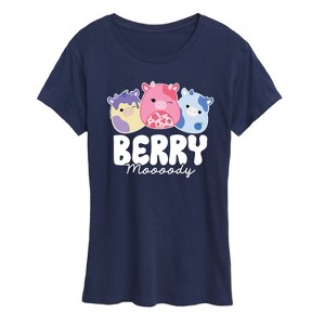 Women's - Squishmallows - Berry Moooody Short Sleeve Graphic T-Shirt - 1 of 4