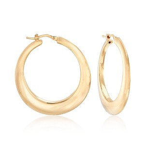 Ross-Simons Italian 14kt Yellow Gold Graduated Hoop Earrings - 1 of 4