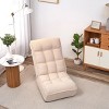 SEVOBAL Sofas Adjustable Reclining Floor Chair with Back Support for Living Room Bedroom, White, 23.6"*41.3"*29" - 4 of 4