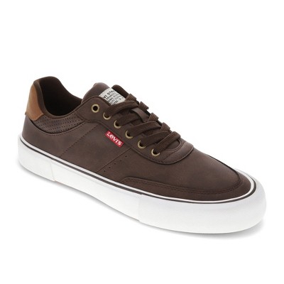 Levi s Mens Munro Ul Vegan Leather Casual Lace Up Sneaker Shoe Brown tan Size 7.5 Target