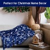 Lomsoe Christmas Throw Blanket, Winter Xmas Holiday Festival Cute Plaid Snowman Santa Gingerbread Blanket for Women Men. - 3 of 4