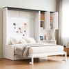 Mshliw Multi-Functional Murphy Bed with Sofa, Desk and Storage Cabinet, Space-Saving Foldable Wall Bed - 4 of 4