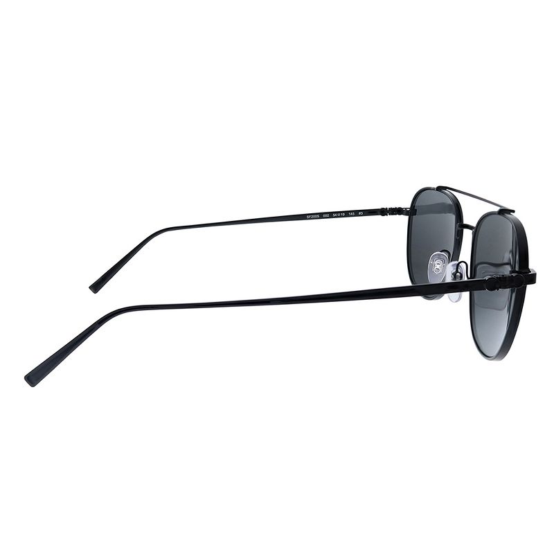 Salvatore Ferragamo SF 200S 002 Unisex Aviator Sunglasses Black 54mm, 3 of 4